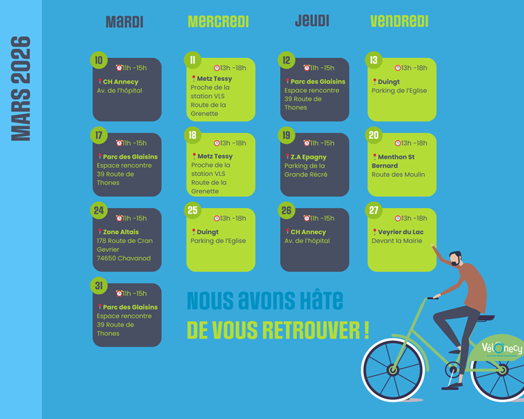 Le service mobile de réparation vélo, Vélonecy+ reprend du service 