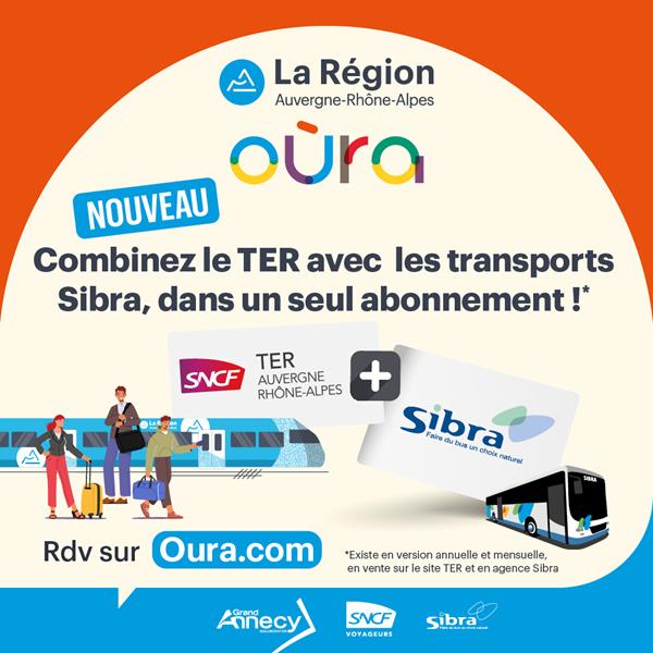 Voyagez plus simplement avec le nouvel abonnement combiné Sibra + TER !